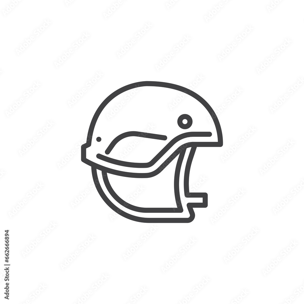 Army Helmet line icon
