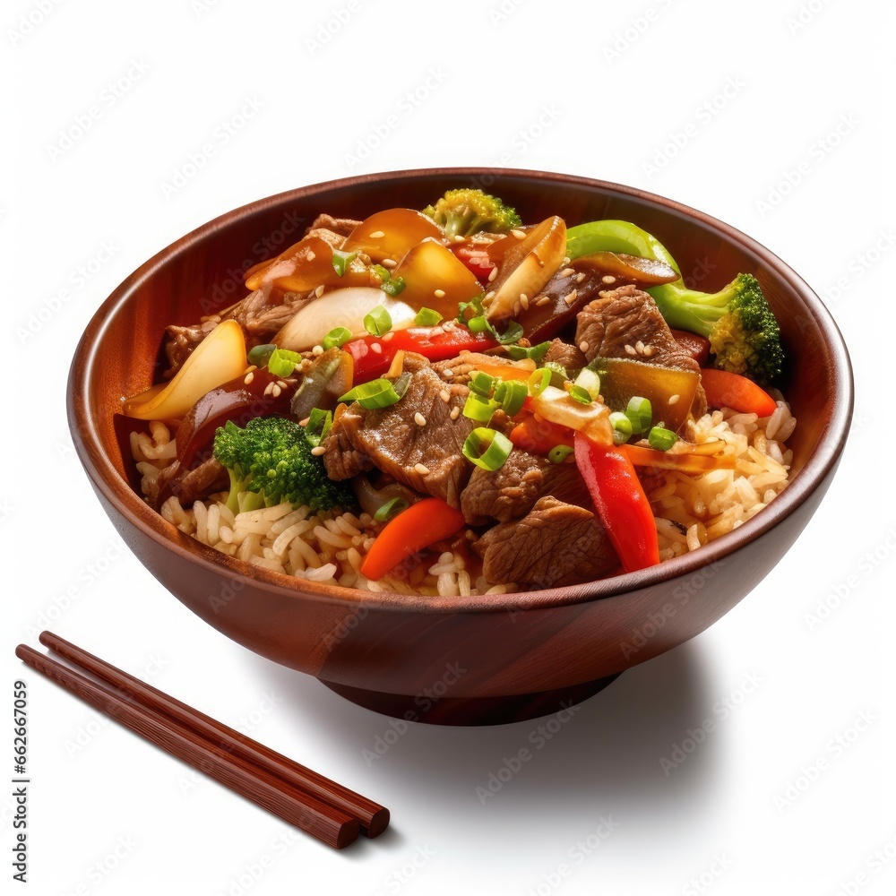 Beef Wok Bowl w Vegetables Beef Wok Bowl w Vegetables