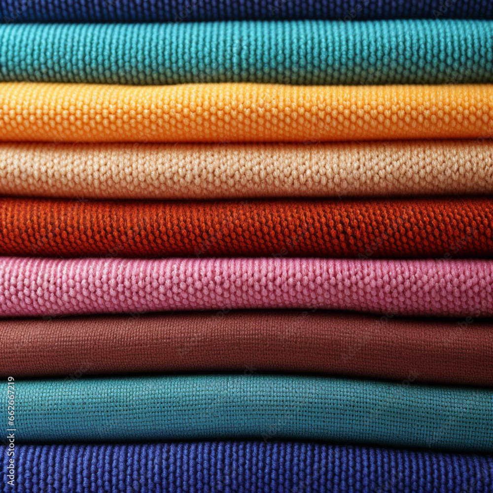 stack of colorful clothes generated by AI stack of colorful clothes generated by AI