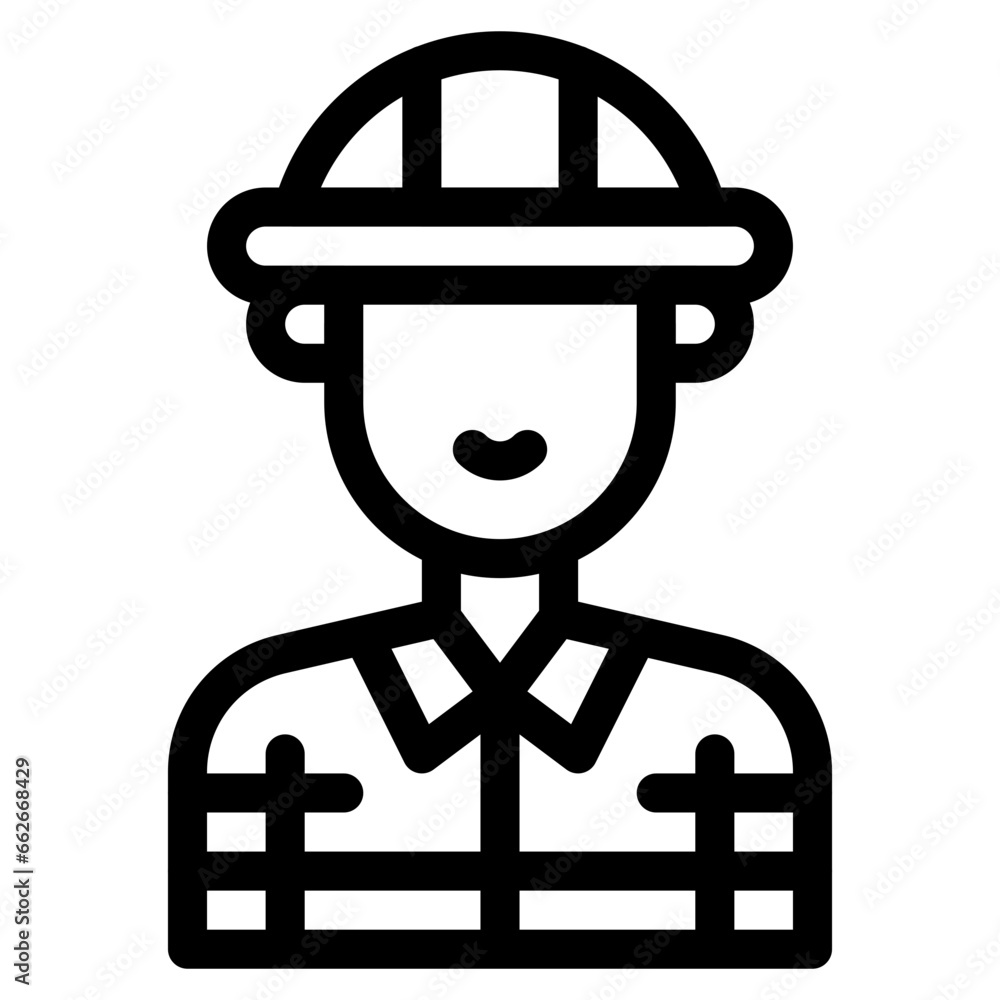 Vector Icon Firefighter, Avatar, Fireman, Safety, Safety Vector Icon Firefighter, Avatar, Fireman, Safety, Safety