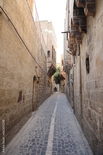 narrow street in the town