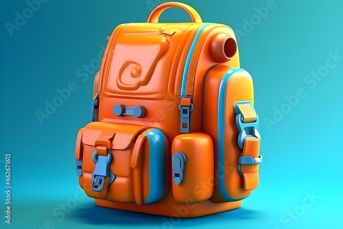 cute school bag illustration