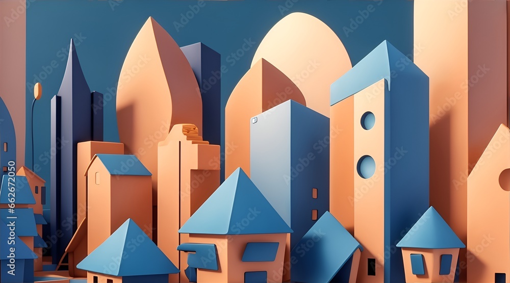 Building business illustrations for background. Real estate business background. Abstract, Building Exterior, Urban Skyline, Cityscape Banner design background. Contemporary Building Art