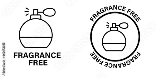 Fragrance free icon symbol line style