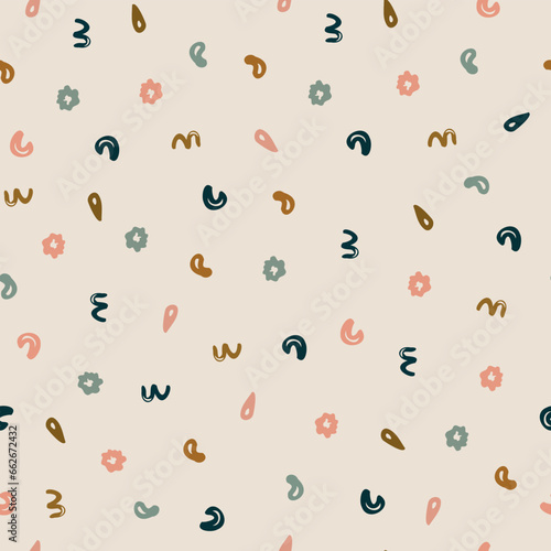 Small Patterns, vector seamless pattern. Repeating background. Tileable wallpaper print.	