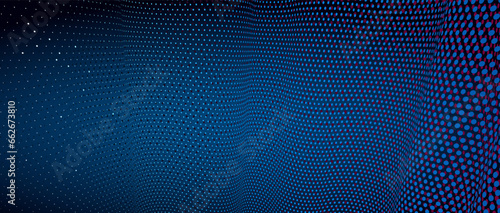 3D abstract dark blue backg...