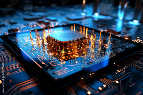 concept on the theme of artificial intelligence, AI