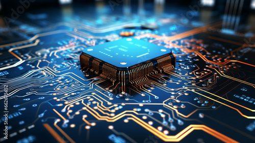 concept on the theme of artificial intelligence, AI