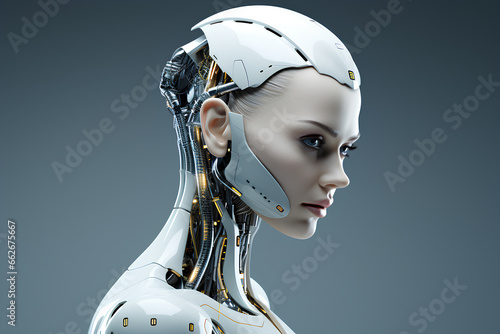 concept on the theme of artificial intelligence, AI