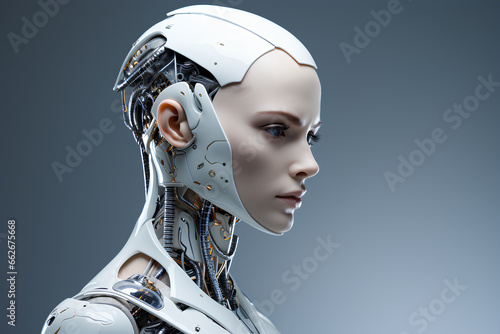 concept on the theme of artificial intelligence, AI