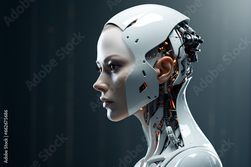 concept on the theme of artificial intelligence, AI