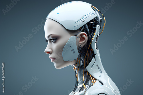 concept on the theme of artificial intelligence, AI