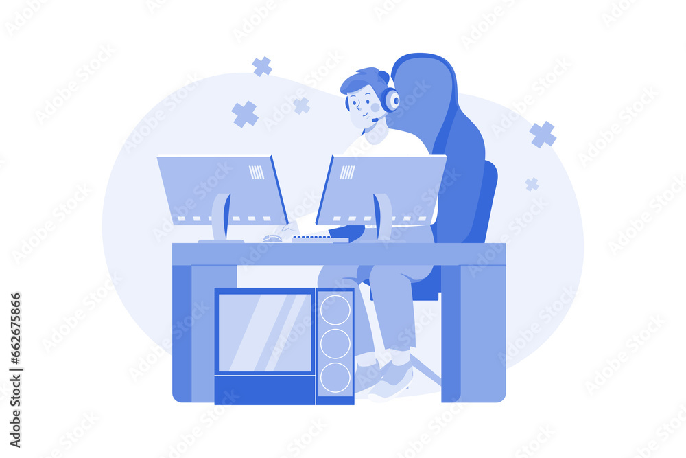 Professional computer gamer Professional computer gamer
