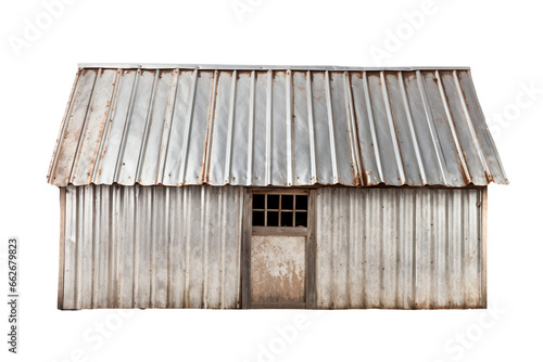 Tin Roof isolated on transparent background, Generative Ai