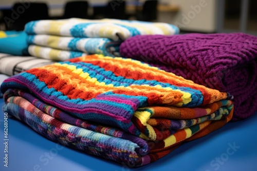 handmade blankets for a charity drive © altitudevisual
