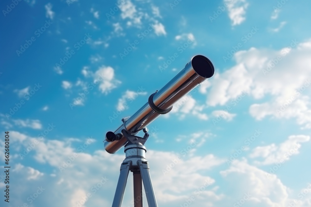 childs telescope pointed at the bright daytime sky childs telescope pointed at the bright daytime sky