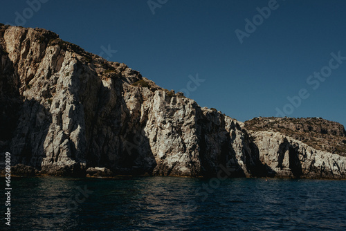 cliff at the rhodes coast