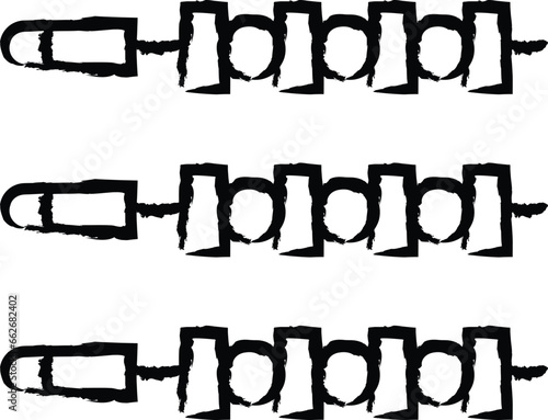 Kebab hand drawn vector illustration