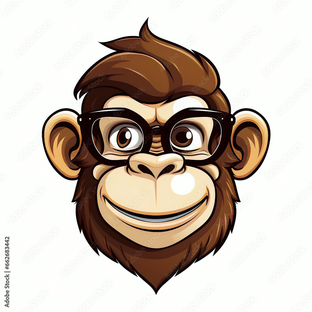 Monkey Employee Vector Graphic Monkey Employee Vector Graphic