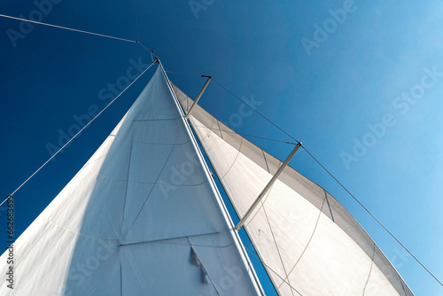 sails in the wind