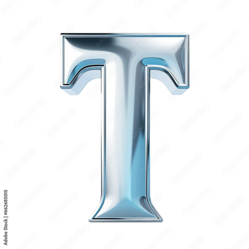 Glossy alphabet T, isolated.
Generative Ai image. Glossy alphabet T, isolated.
Generative Ai image.