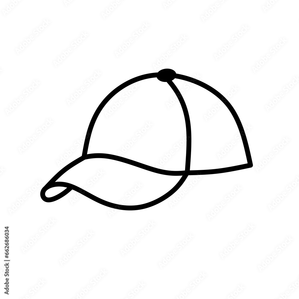 baseball cap icon vector with simple design baseball cap icon vector with simple design