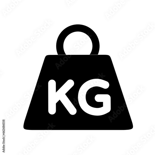 kilogram icon vector with flat design