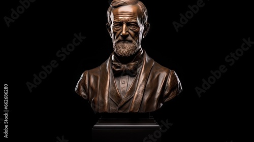 Bronze bust of Piotr Ilich Chaikovski photo