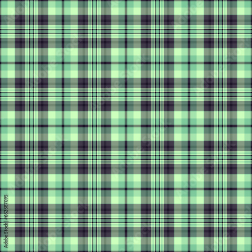 Vector background pattern of seamless plaid texture with a check tartan textile fabric.