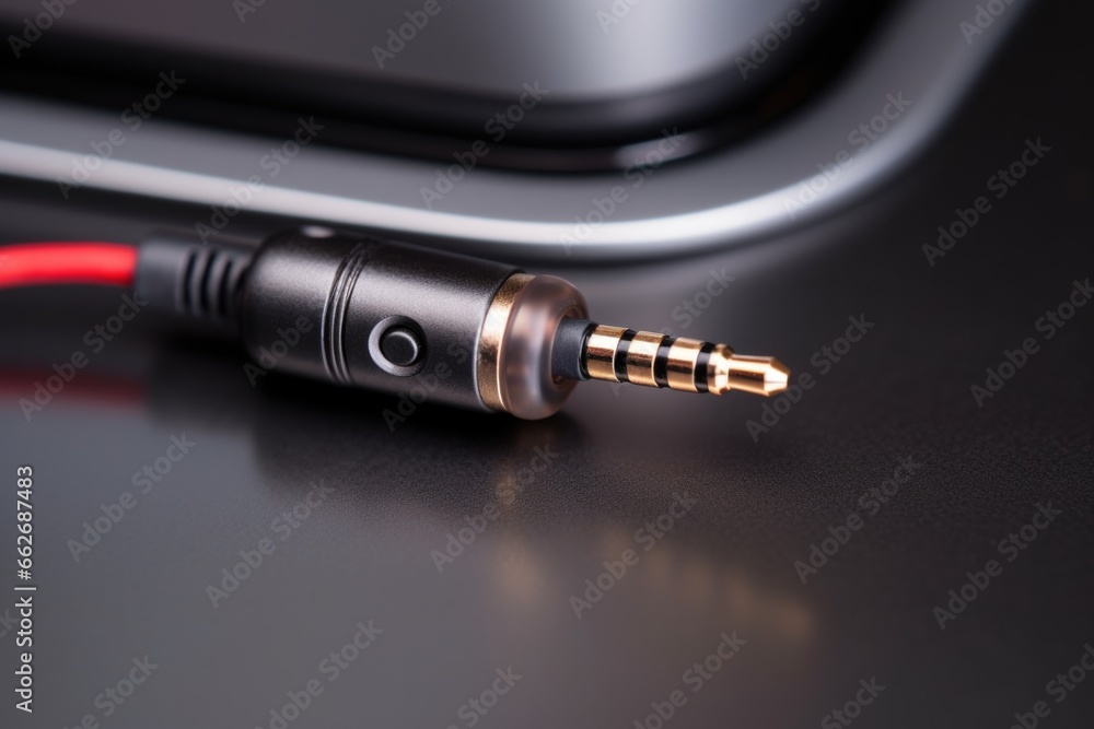 macro shot of headphone jack unplugged macro shot of headphone jack unplugged