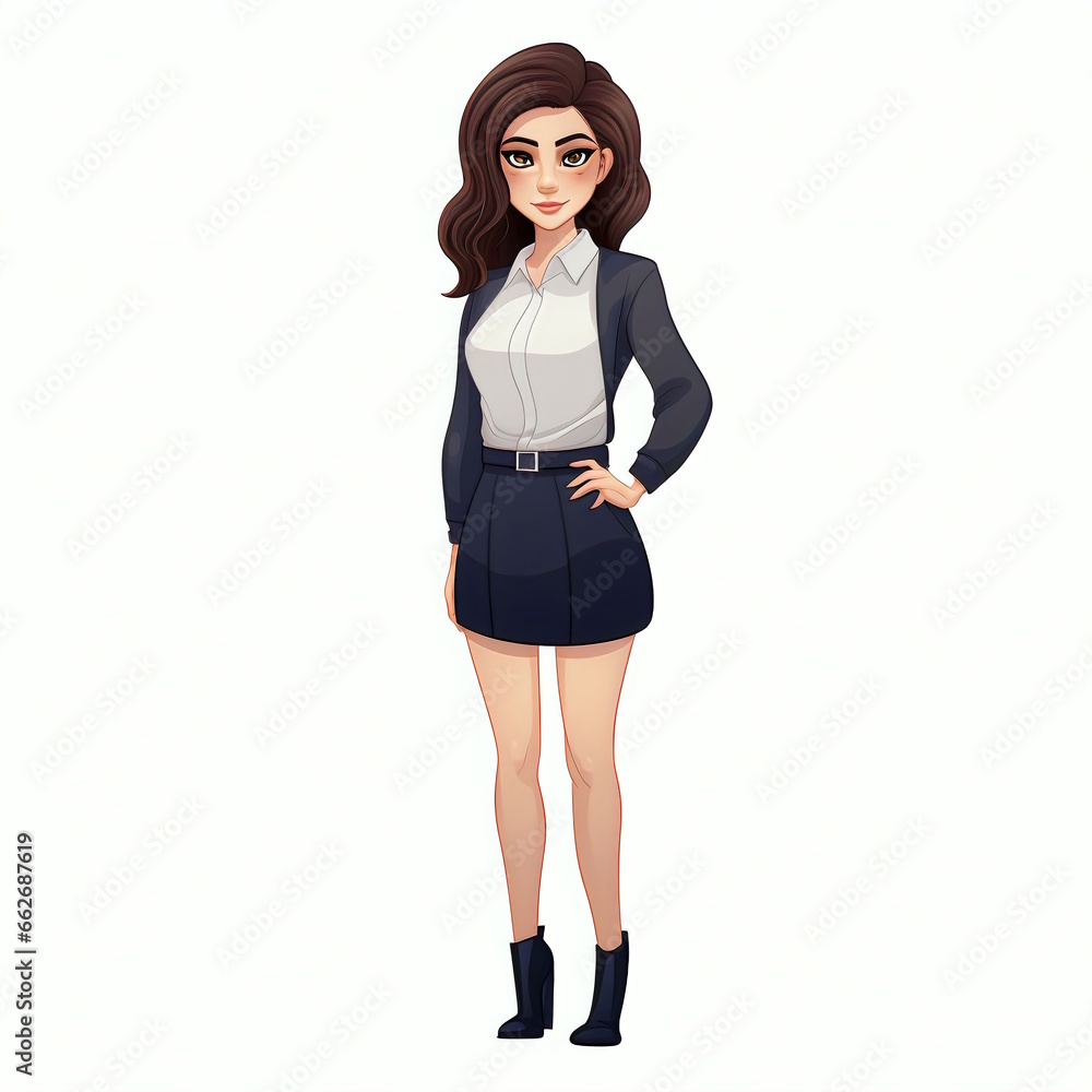 Fototapeta premium Laughing Person Vector Graphic