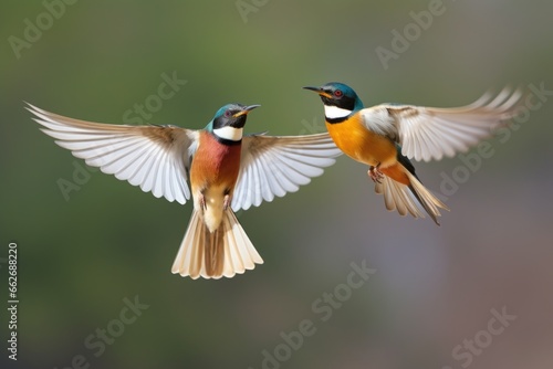 two birds flying together, one slightly ahead of the other © Alfazet Chronicles