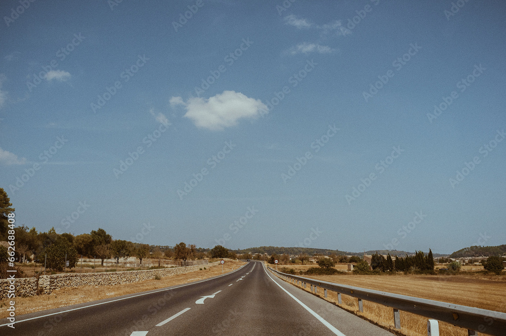 countryside road in mallorca