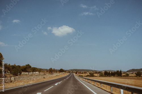 countryside road in mallorca