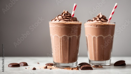 chocolate milkshake on plastic cup