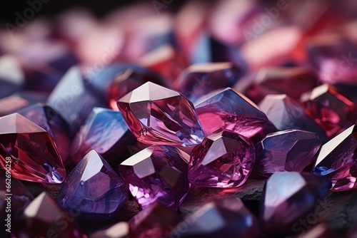 Background of pink and purple gradient diamonds with an elegant touch, Generative AI photo
