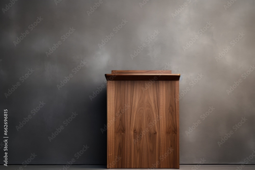 Naklejka premium a minimalistic wooden pulpit