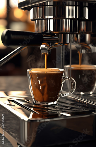 Coffee making. Photorealistic illustration, ai generated