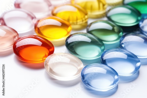 different colored hard and soft contact lenses on standby