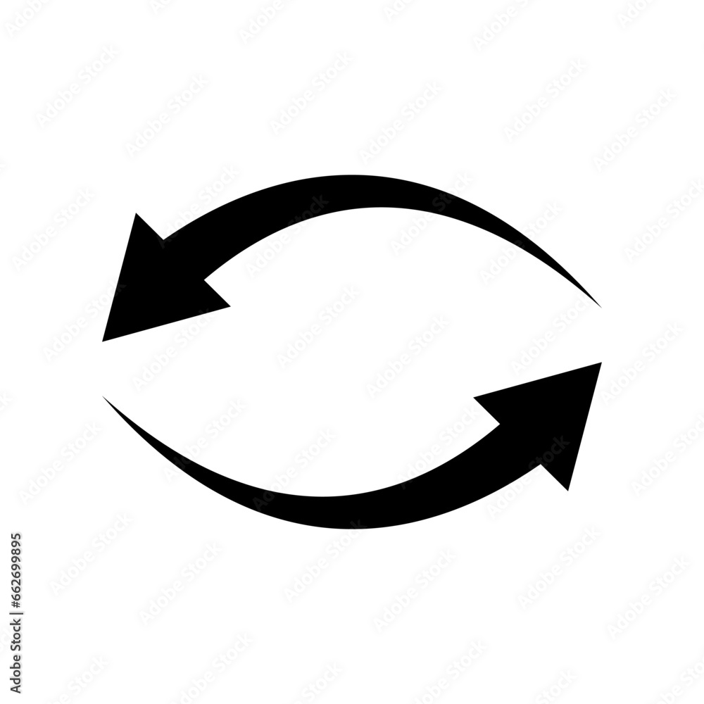 Rotate arrows. Refresh arrows. Vector. Rotate arrows. Refresh arrows. Vector.