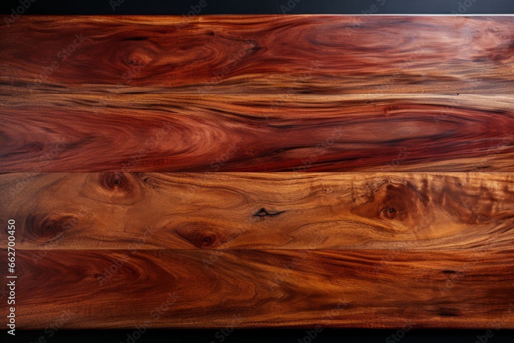 Obraz premium Polished cherry wood surface, Generative AI