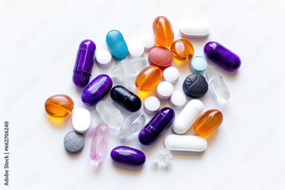 a handful of medication for endocrine disorders on a white surface