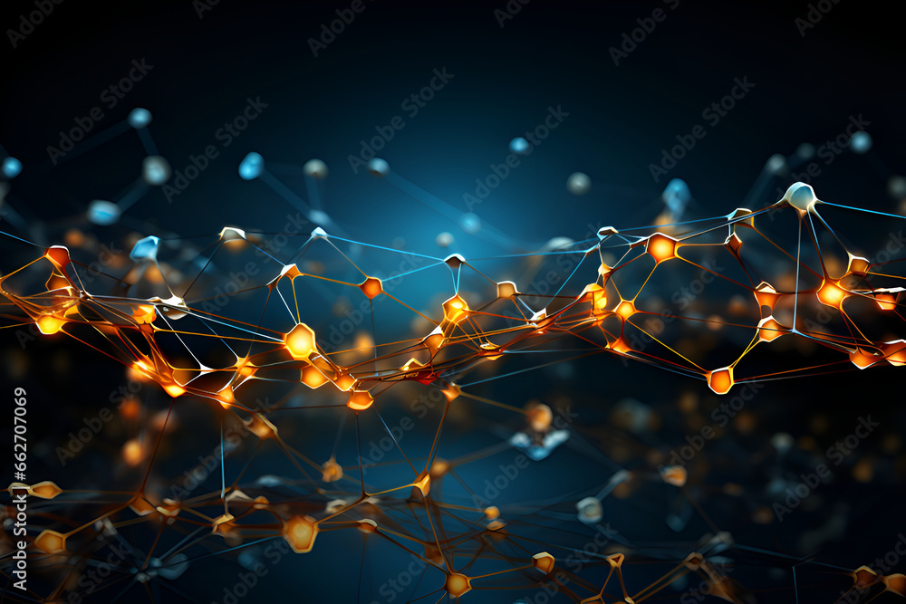 Abstract, modern digital background, connection technology