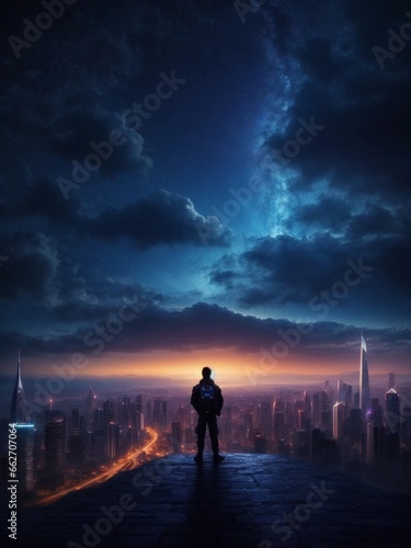  Amazing beyond imagination skyline digital wallpapers cartoon dark night sky wallpapers for desktop tablet relaxing art for pc