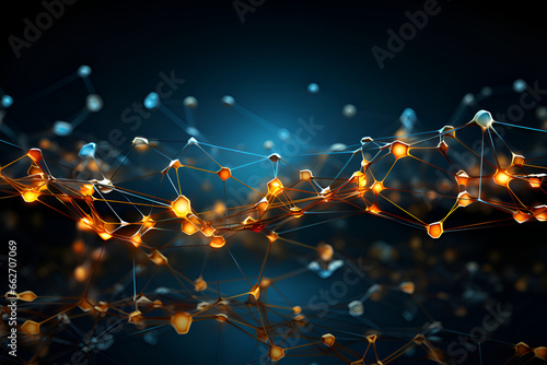 Abstract, modern digital background, connection technology