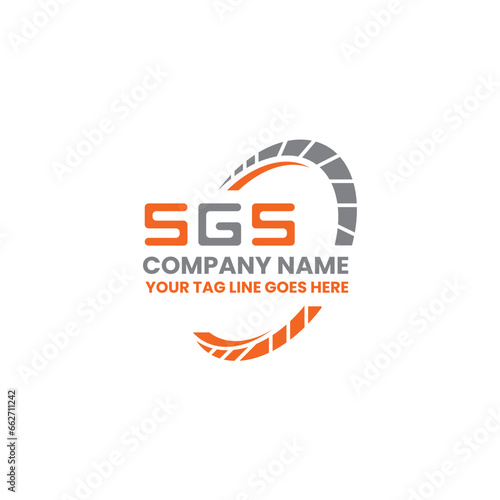 SGS letter logo vector design, SGS simple and modern logo. SGS luxurious alphabet design   photo