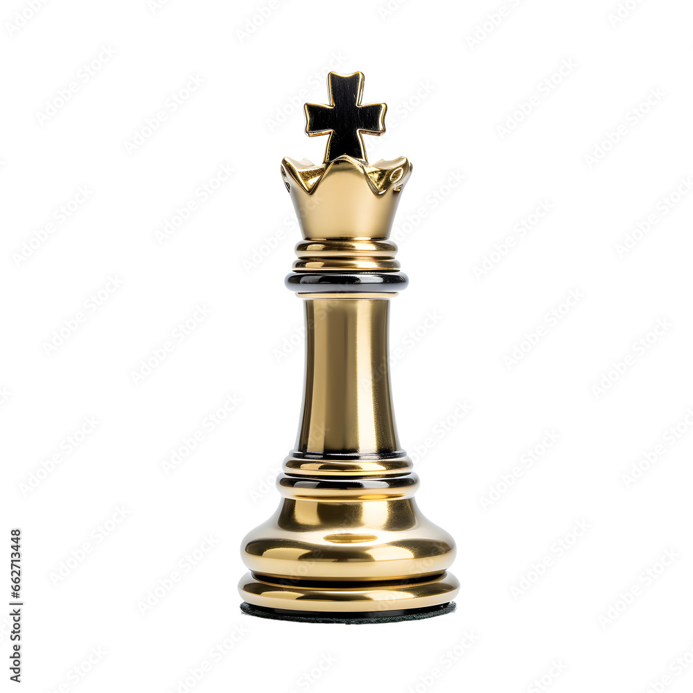 royal golden king chess piece element isolated on transparent background or white background royal golden king chess piece element isolated on transparent background or white background