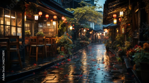 Tokyo Townscape An Enchanting Evening in a Japanese Metropolis