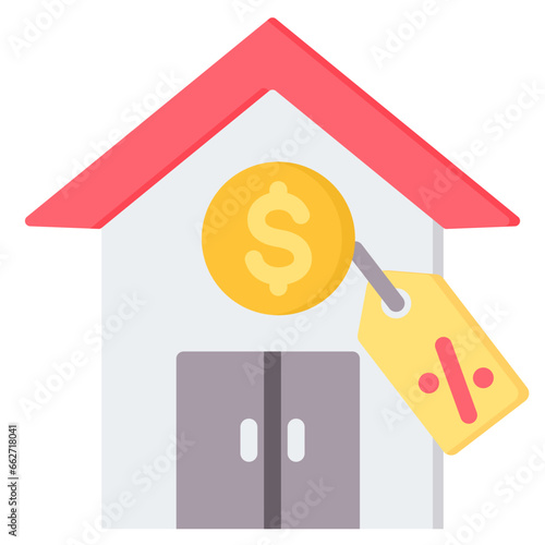 Estate Liquidation Flat Icon