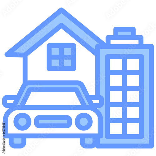 Tangible Assets Blue Icon